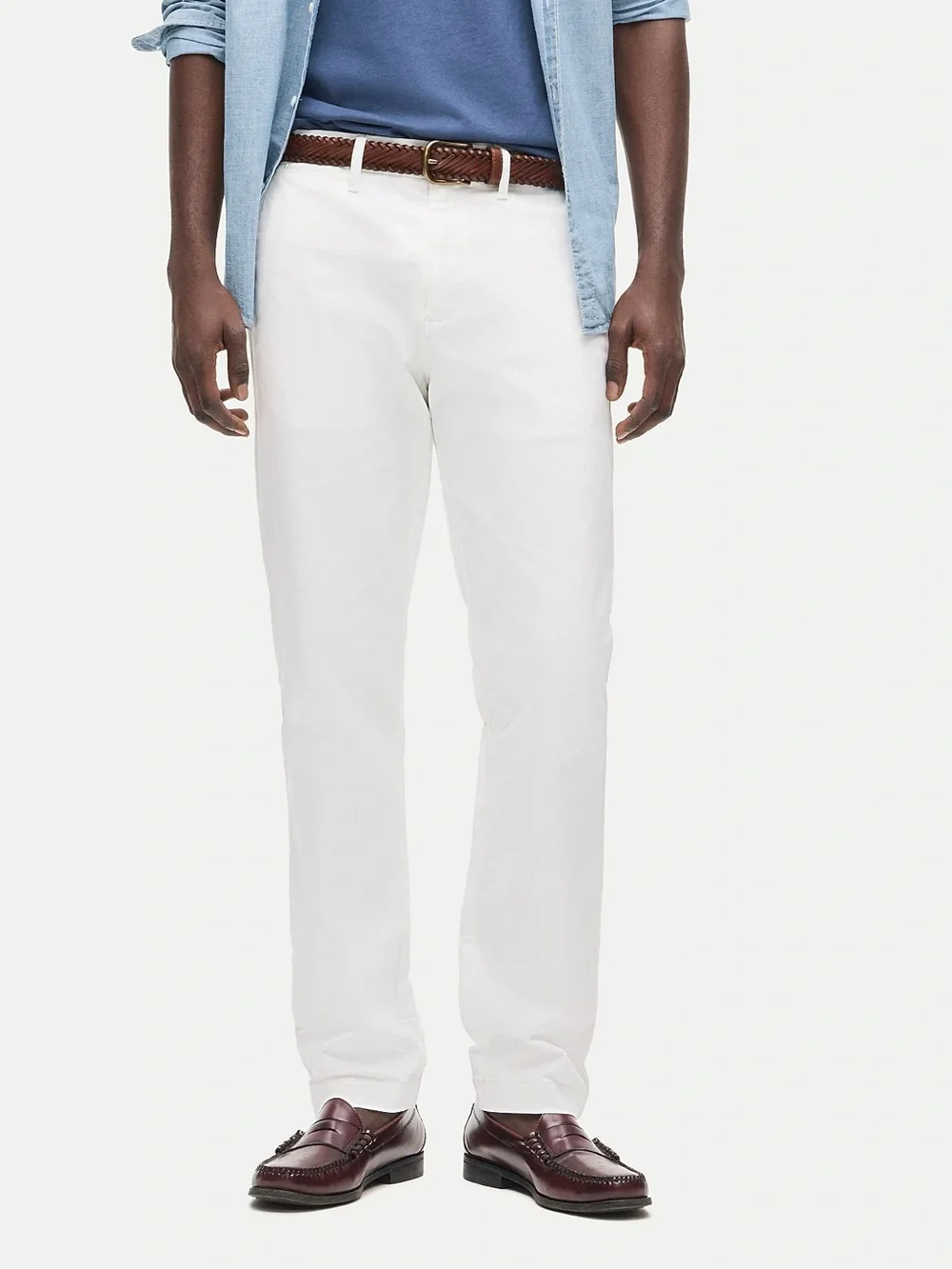 J. Crew 770m Straight-fit stretch chino pant in White Size 30 NWD $98 AR886